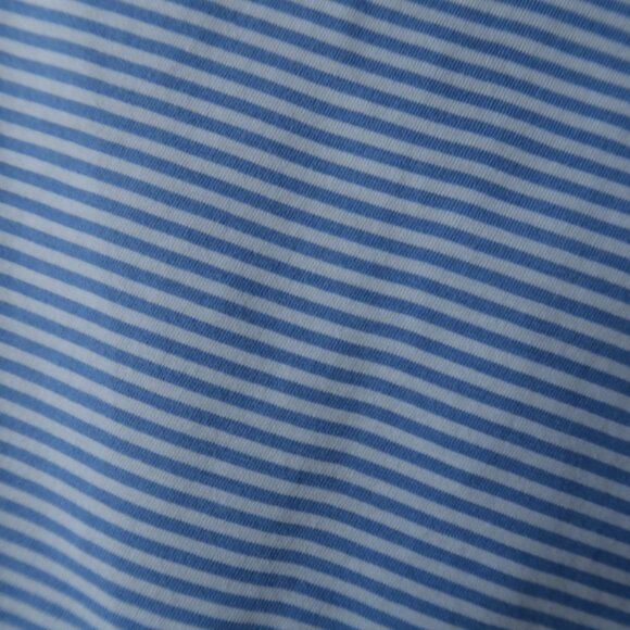 Peter Millar Blue Striped Terra Cotta Polo (XXL) SOFT ⛳️ - Picture 7 of 10